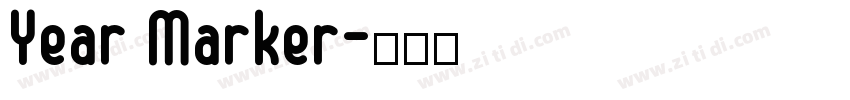 Year Marker字体转换